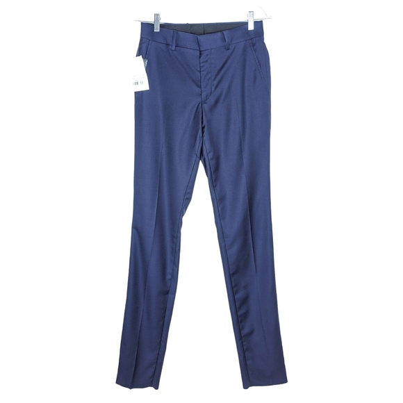 Cartier Uniformes Navy Blue Tailored Wool Pants Trousers Size 36 US 4 - Picture 1 of 6